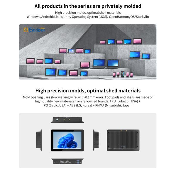 ONERugged P10R Industrial Touch Panel PC 10inch ONERugged P10R Wall Mount All-in-One Computer 4G LTE