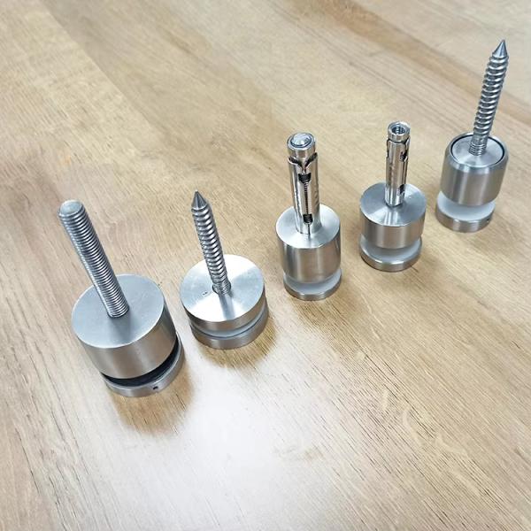 Frameless Glass Balcony Railings with 8-12mm Tempered Glass and 0.8m-1.2m Height Customizable Standoff Railing System