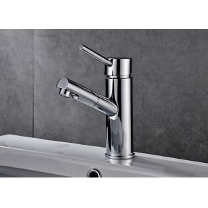 Chrome Sprayer Rotation Bathroom Basin Faucets Single Handle ROVATE
