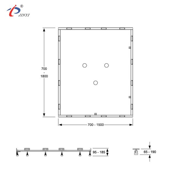 Rectangle 16 Feet 150x180cm Large Shower Tray Support Frame