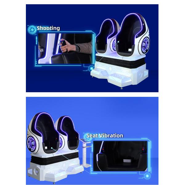 360 Vision Virtual Reality 9d Egg Chair 2 Seats Vr Gaming Chair Cinema