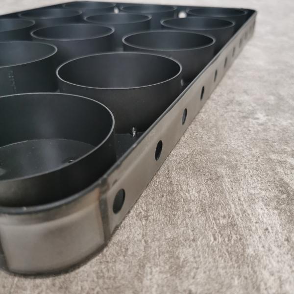 PTFE Coating Bagel 1.2mm Aluminized Steel Baking Pans Full Welding