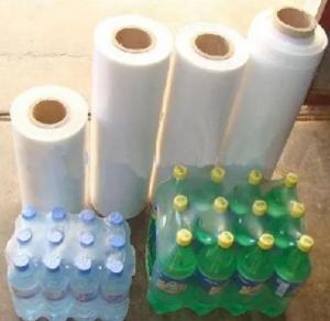 China Cans Bottles PE Shrink Film Wrapping Clear Heat Shrink Film Roll on sale
