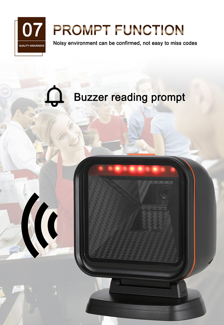 Professional Manufacturer OEM 1d 2d Omnidirectional Platform Usb Barcode Reader Scanner POS