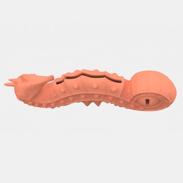 Hot Sale BPA Free Silicone Seahorse Dog Puzzle Toy Egg Puppy Food Slow Feeder Pet Dog Interactive Silicone PET CHEW TOYS