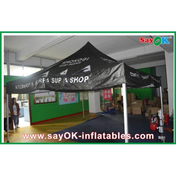 Yard Canopy Tent Black Outdoor Folding Tent , Giant Waterproof Tent With Aluminum Frame