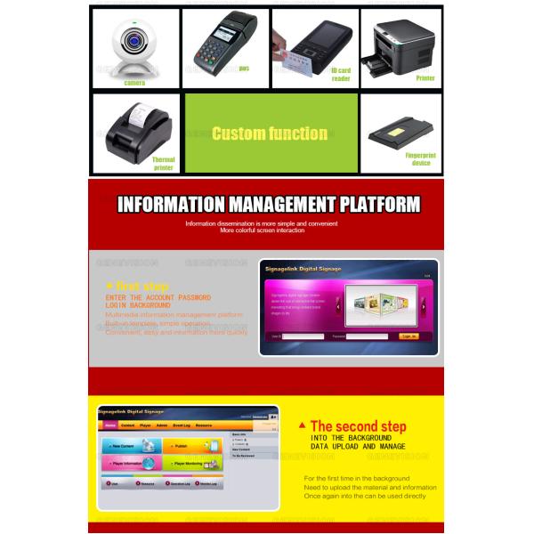 32 Inch Interactive Self Service Kiosks Metal Ordering Terminal Payment Machine