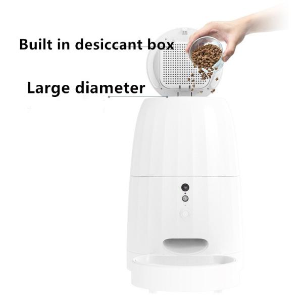 Timing Quantitative Intelligent Automatic Pet Feeder Remote Video Control For Dog Cat