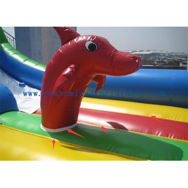 OEM Island Theme Inflatable Water Slides For Teenagers In Graden / Park / Backyard