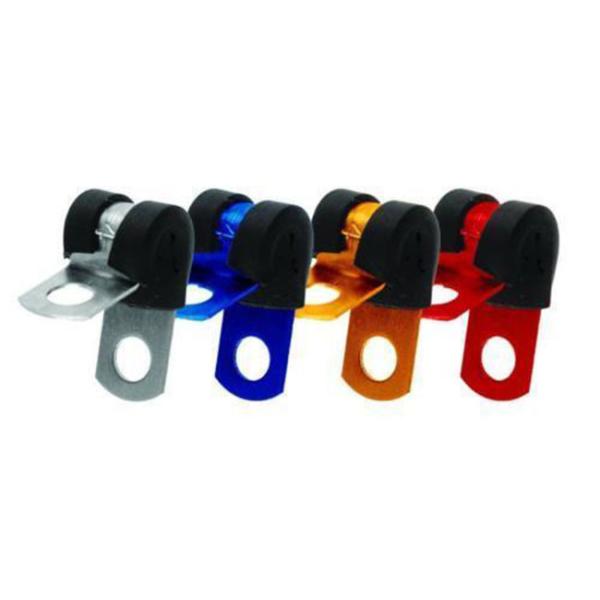 HSBRK Brake Hose Lock Clip Blue Anodized For Attaching Panel