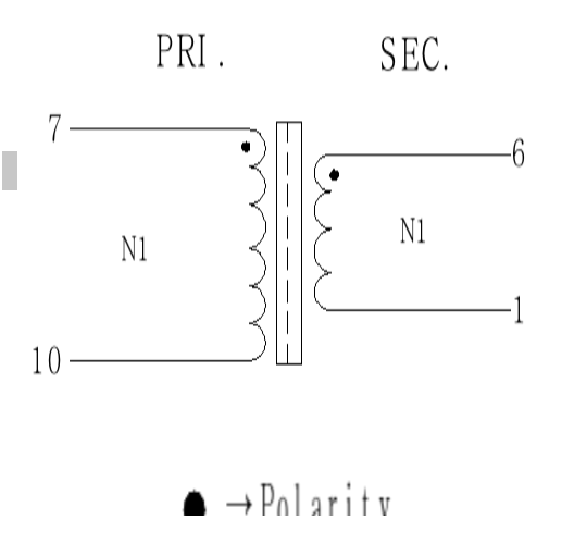 EE19 Miniature Current Transformer DW2925 7.20mH