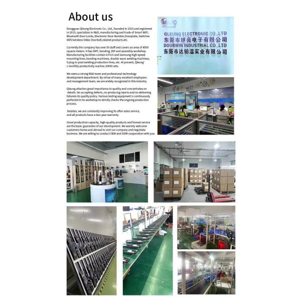 Qleung WiFi APP Fingerprint Card Code Face ID Electronic Lock For Home Apartment