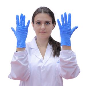 Buy cheap Large Royal Blue Disposable Industrial Nitrile Gloves product