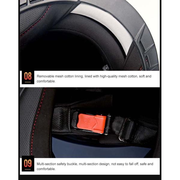 Custom ABS DOT Approved Modular Helmet for Motorcycle Anti-Collision and Breathable