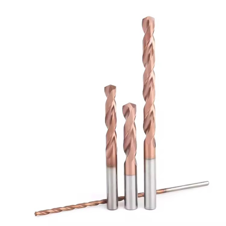 CNC Carbide Twist Drill HRC 50 60 Coated Tungsten Solid Carbide External Cooling Drill Bits Drilling Tools for Alloy Machining