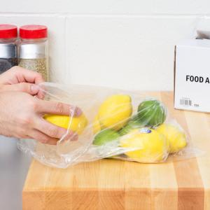 Buy cheap Simple Food Safe Storage Bags , Rolled Food Grade Clear Bags 10" X 14" product
