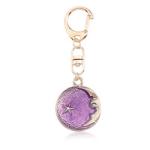 Owl Personalized Bling Wristlet Keychain 50mm Irregular Shaped
