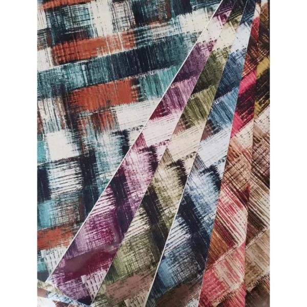 Custom Digital Print Floral Polyester Fabric Polyester Velvet Fabric