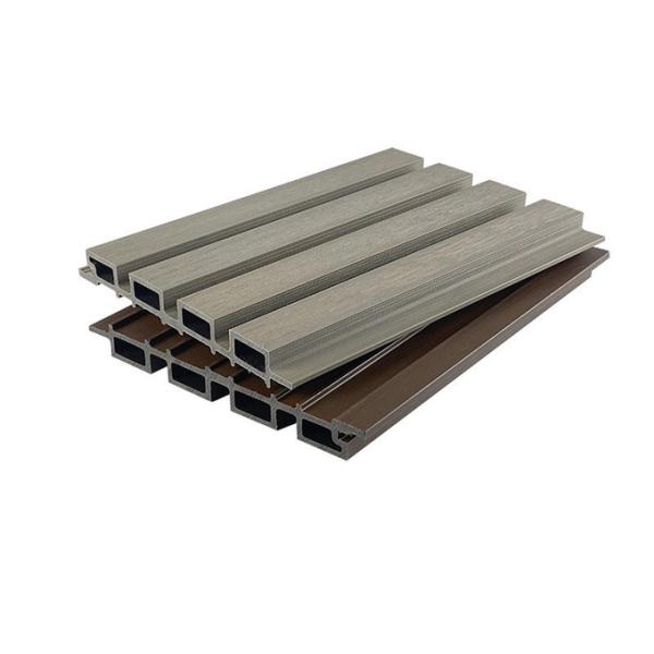 Fireproof 25x227mm WPC Cladding Panel Wood Plastic Composite Grating Plank