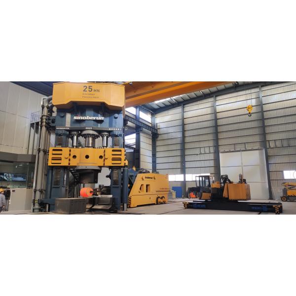 Two Column Push Down Fully Hydraulic Open Die Forging Press Electrical Control Hydraulic Forging Press