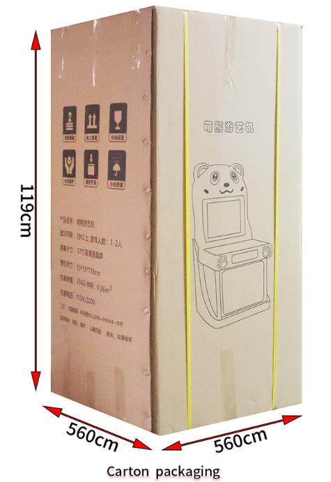 Cute Bear Single Turntable Card Machine Coin-Operated Arcade Game Machine