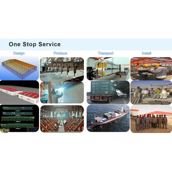 Prefabricated Large Span Steel Structure Construction Building Workshop (KXD-88)