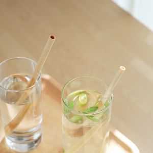 Durable Disposable Bamboo Straws Straw Healthy Natural Straw Coffee Cold