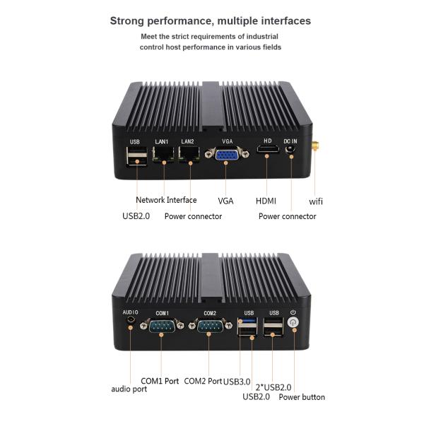 Customized Logo Intel Celeron J4125 Industrial Mini PC Computer Compact DW-M05