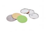 Buy cheap ABS Glass Makeup Mirror Foldable 11mm Round Compact Mirror Logo PU Leather product