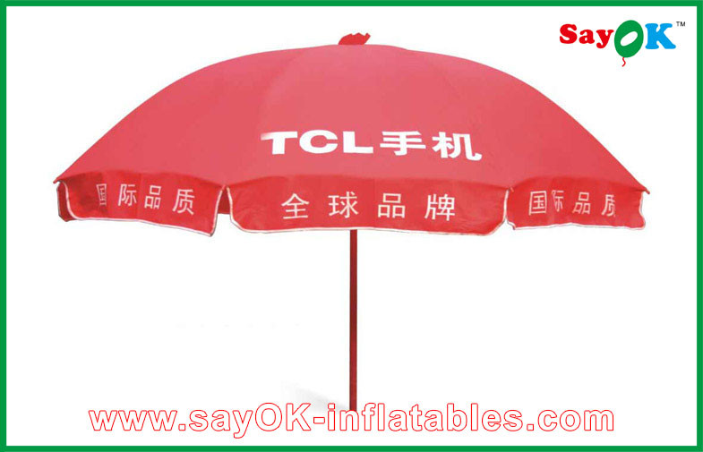 Buy cheap Pop Up Sun Shade Tent Advertising Red Sun Umbrella product