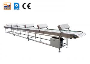 Buy cheap Stainless steel column cooling conveyor belt with cooling fan product