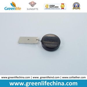 Round Shape Retractable Pull Box Display Tether W/Cable Lock