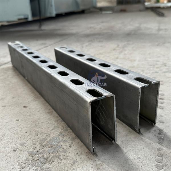 2024 New 41*21 / 41*41 / 41*82mm 3 sizes in 1 Solor bracket roll forming machine in Saudi Arabia