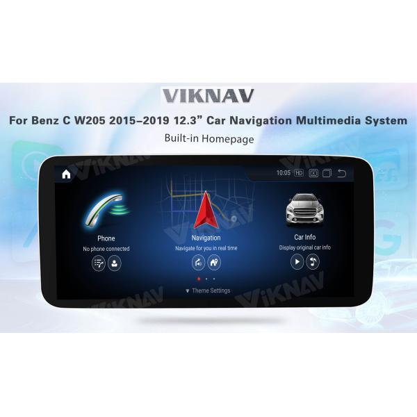Viknav 12.3 Inch Android Car For Mercedes Benz C W205 GLC X253 V W447 X 2015-2019 With Screen Player GPS 2Din (NTG5.0)
