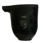 Energy Saving Crucible With Pouring Nozzle Metal Melting Silicon Carbide