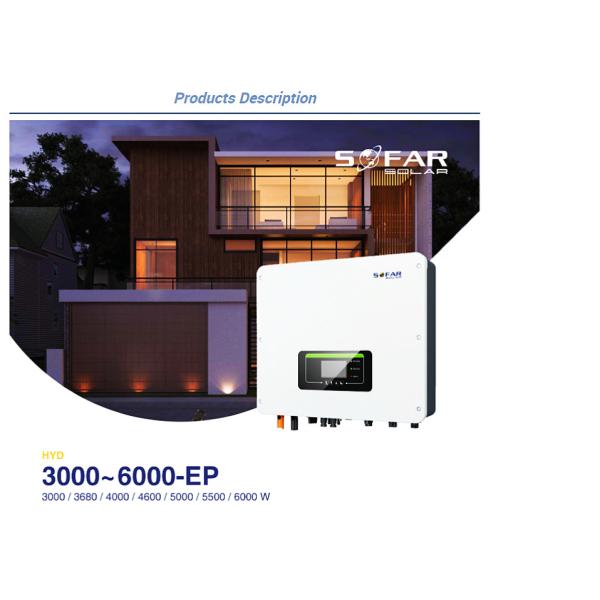 Sofar Low Voltage Hybrid Inverter 4KW 5KW 5.5KW 6KW PV Inverter 3 Phase