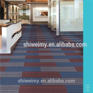 Buy cheap Rectangular shape nylon yarn pvc backing carpet tile product