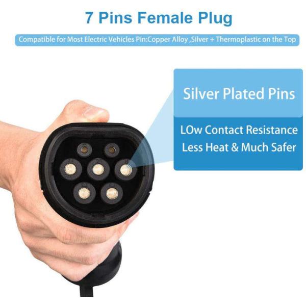 1 Phase 22KW AC EV Charger 2 Plug Model 3 Type 2 Cable OEM ODM