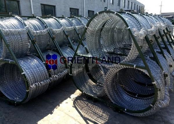 Quality Triple Standard Concertina Wire Fence 75m Military Concertina Coil Fencing for sale