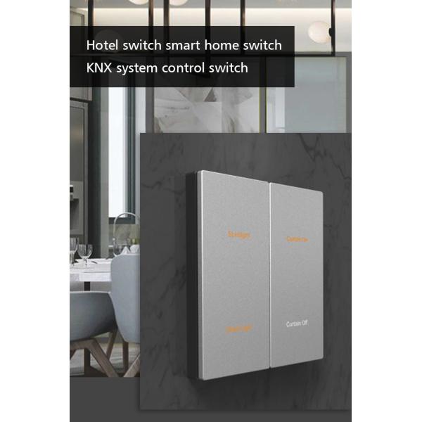 UK Square Box KNX Wall Switch , 4 Conjoined Electric Button Switch