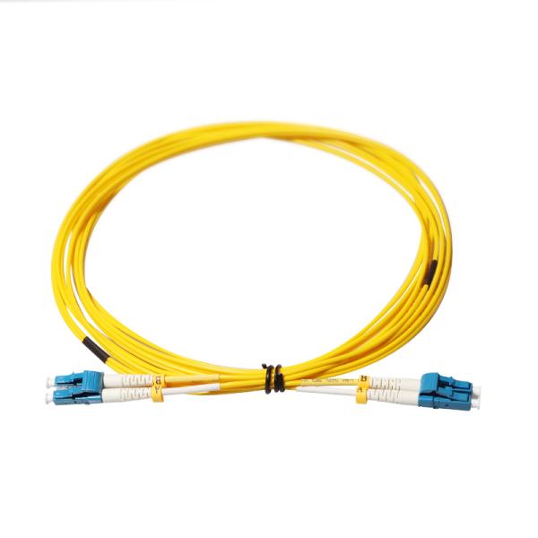 LC/UPC Cabo Yellow LSZH SM MM Single Core Fiber Optic Cable Patch Cord