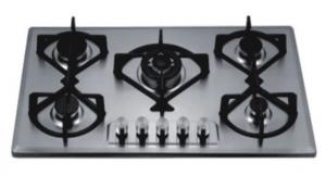 Buy cheap 5 Burner Gas Cooker Hob , Five Burner Gas Hob With Flame Failure Safety Device product