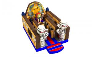 China Egyptian Mummy Pharaohs Themed Inflatable Jump House Without Roof 4.5x7x4m on sale