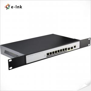 China Managed PoE Switch 8 Port 10/100/1000T Gigabit 802.3at To 2 Port 100/1000X SFP on sale