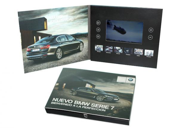 Quality Artwork Printed Video Brochure 128MB Memory Support Mp4 / AV Formart for sale