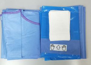Buy cheap Vertical Custom Surgical Packs with Tube Holder Hand Towels Disposable Isolation product