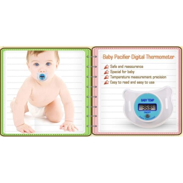Digital LCD Pacifier Thermometer Easy For Infant Temperature Test AH-BY01 Nipple Thermometer