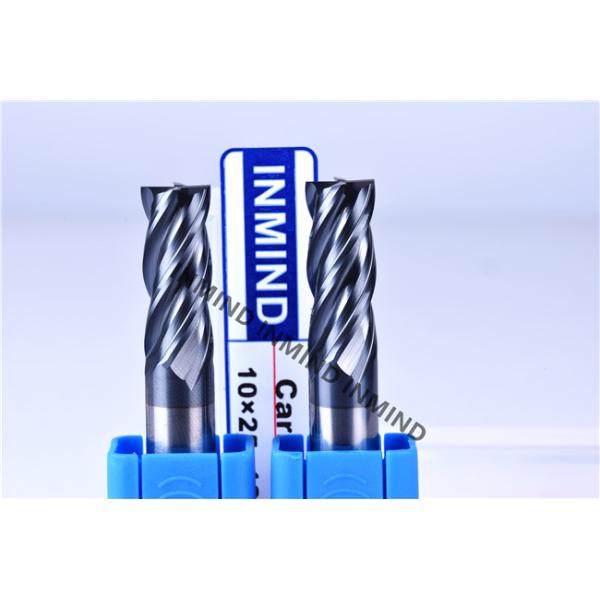 carbide tools Upto HRC50 TiAlN Coating AOL75mm Square carbide milling cutters , 4 Flute