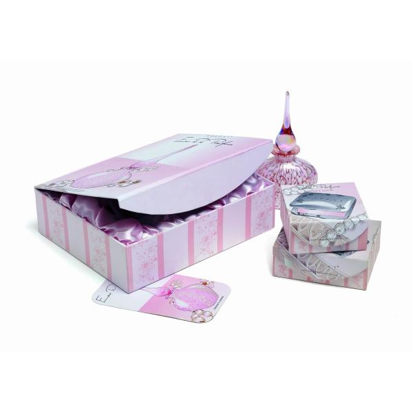 Custom design paper cosmetic packing box with EVA, plastic or flocking foam insert