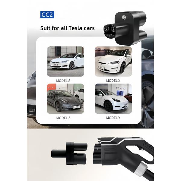 DC 250kw CCS1 And CCS2 To Tesla Adapter EV Charging Accessories For All Tesla Cars